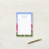 BEAUTIFUL TULIPS TO DO LIST POST-IT NOTES ポストイット (デスク上)