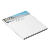 Beautiful Turquoise Tropical Beach ノートパッド (アングル)