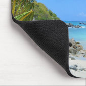 Beautiful Turquoise Tropical Beach マウスパッド (コーナー)