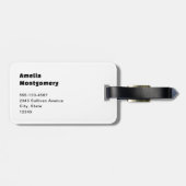 Beautiful Turquoise Tropical Beach  ラゲッジタグ (裏面横)