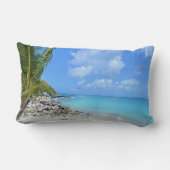 Beautiful Turquoise Tropical Beach ランバークッション (裏面)