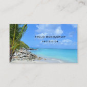 Beautiful Turquoise Tropical Beach  名刺 (正面)