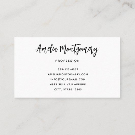 Beautiful Turquoise Tropical Beach  名刺 (裏面)