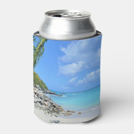 Beautiful Turquoise Tropical Beach 缶クーラー (缶正面)