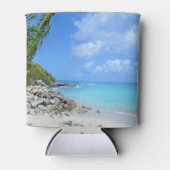 Beautiful Turquoise Tropical Beach 缶クーラー (正面)