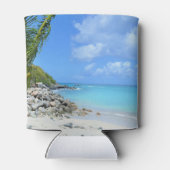 Beautiful Turquoise Tropical Beach 缶クーラー (裏面)