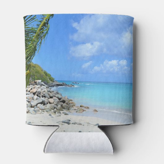 Beautiful Turquoise Tropical Beach 缶クーラー (裏面)
