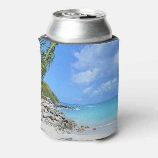 Beautiful Turquoise Tropical Beach 缶クーラー (缶裏面)