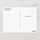 Beautiful Turquoise Tropical Beach  Birthday ポストカード (裏面)