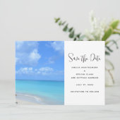 Beautiful Turquoise Tropical Beach Wedding セーブザデート (スタンド正面)