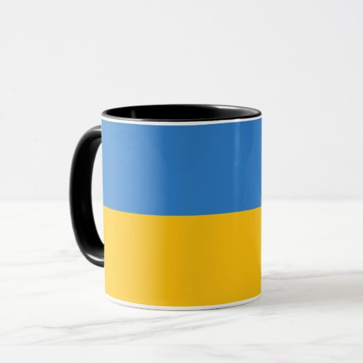 Beautiful Ukraine Flag Mug マグカップ (正面左)