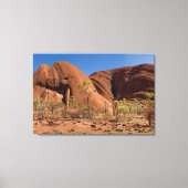 Beautiful Uluru / Ayers Rock Close Up キャンバスプリント (正面)