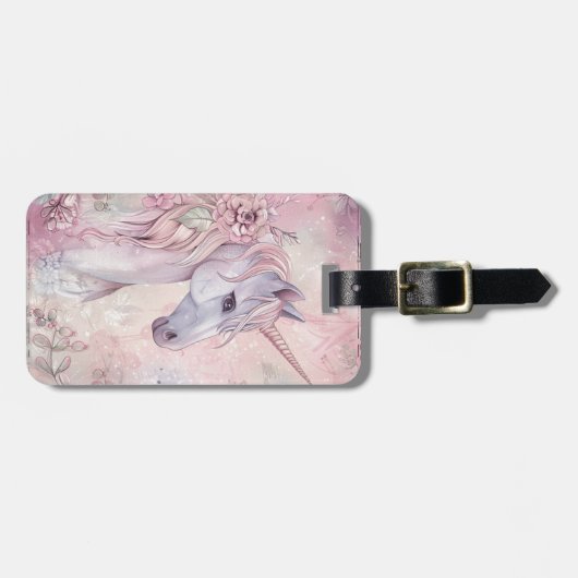 Beautiful unicorn Luggage Tag ラゲッジタグ (正面横)