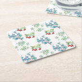 Beautiful unique 4th of July Paper Coasters スクエアペーパーコースター (アングル)