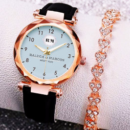 Beautiful Unique elegant vintage couples in love 腕時計