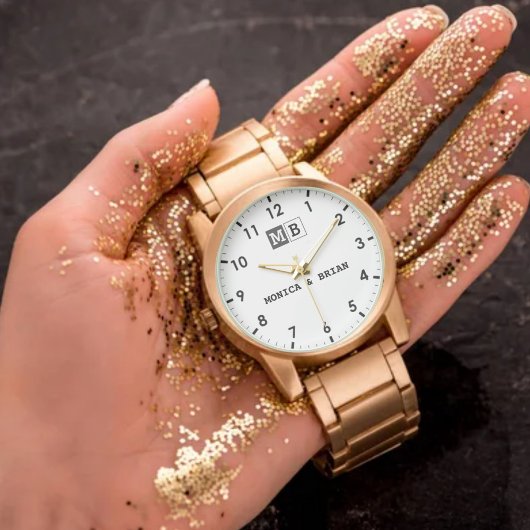 Beautiful Unique elegant vintage couples in love 腕時計