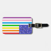 Beautiful USA Flag ラゲッジタグ (正面横)