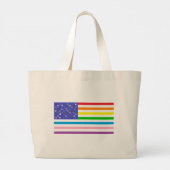 Beautiful USA FLag  Large Tote Bag ラージトートバッグ (裏面)