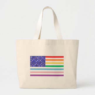 Beautiful USA FLag  Large Tote Bag ラージトートバッグ