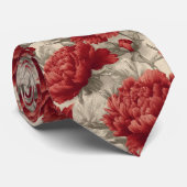 Beautiful Valentine Gifts For Him Peonies Flower ネクタイ (ロール)