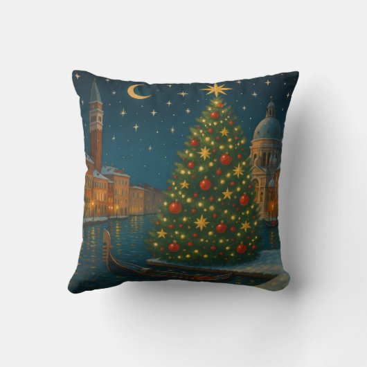 beautiful venice christmas クッション (裏面)
