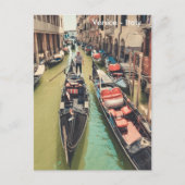 Beautiful Venice with Gondola Scene ポストカード (正面)
