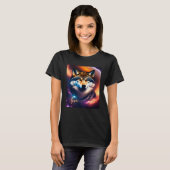 Beautiful Vibrant Wolf Nature s Beauty  4 Tシャツ (正面フル)