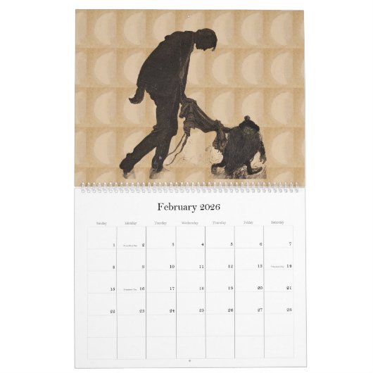 Beautiful Victorian John Bauer Illustrations カレンダー (2月 2026)