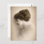 Beautiful Victorian Lady Portrait ポストカード (正面/裏面)