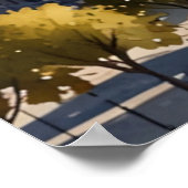 Beautiful Vienna Austria Watercolor City Painting  ポスター (角)