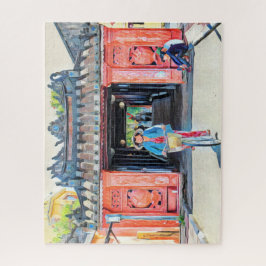 Beautiful Vietnam Asia Japanese Bridge Artwork ジグソーパズル