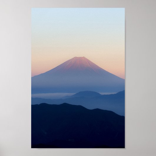 Beautiful view Mt. Fuji, Japan, Sunrise ポスター (正面)