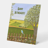 Beautiful View Retirement 台座サイン (正面)