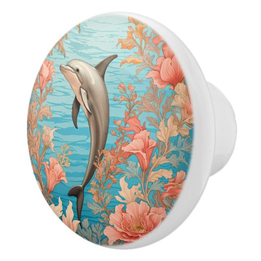 Beautiful Vintage Dolphin セラミックノブ (右)