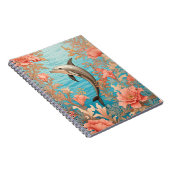 Beautiful Vintage Dolphin  ノートブック (右側)