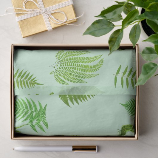 Beautiful vintage ferns paintings 薄葉紙 (ギフト)