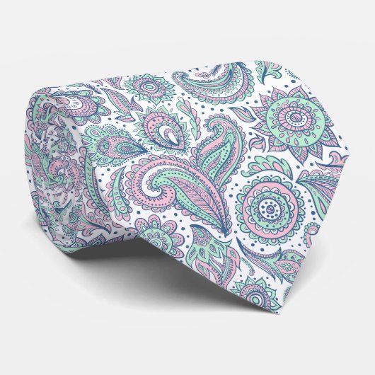 Beautiful vintage floral landscape pattern ネクタイ (ロール)