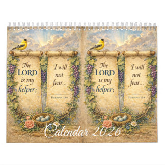 Beautiful Wall Calendar with Scripture カレンダー