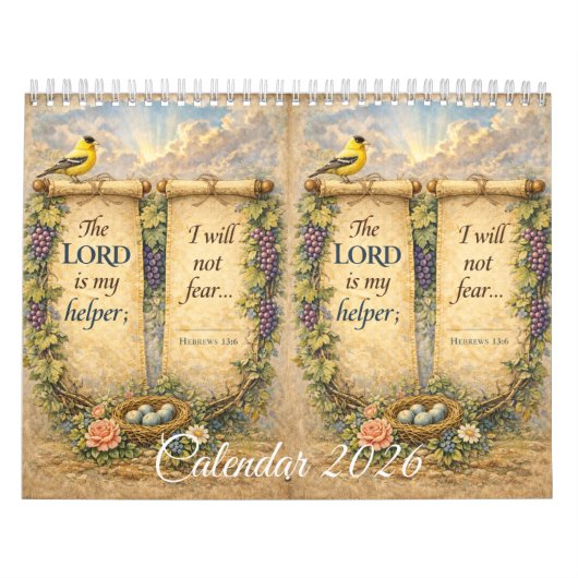Beautiful Wall Calendar with Scripture カレンダー (カバー)