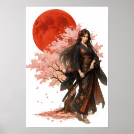 Beautiful Warrior | Oriental Japanese Art ポスター
