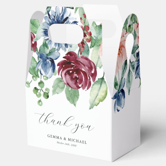 Beautiful Waterカラーフローラ結婚ズ フェイバーボックス (オープン)