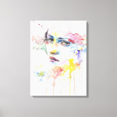 Beautiful Water 絵画 color of a Women on キャンバスプリント (正面)