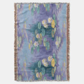 Beautiful Water Lilies Monet Art スローブランケット (正面縦)