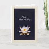 Beautiful Water Lily personalized Mother's Day カード (正面)