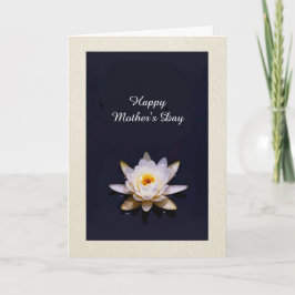 Beautiful Water Lily personalized Mother's Day カード