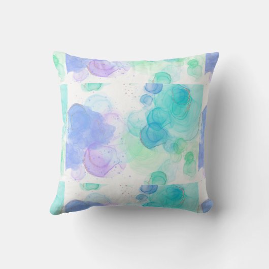 Beautiful Watercolor Effect Wrapping Paper クッション (裏面)