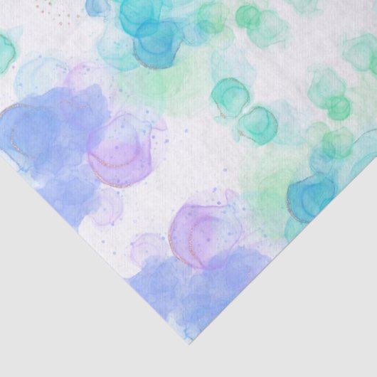 Beautiful Watercolor Effect Wrapping Paper 薄葉紙 (詳細)