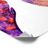 Beautiful Watercolor Feather Collection ポスター (角)