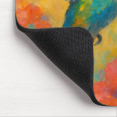 Beautiful Watercolor Hummingbird Mousepad マウスパッド (コーナー)