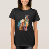 Beautiful Watercolor Kangaroo Portrait Tシャツ (正面)